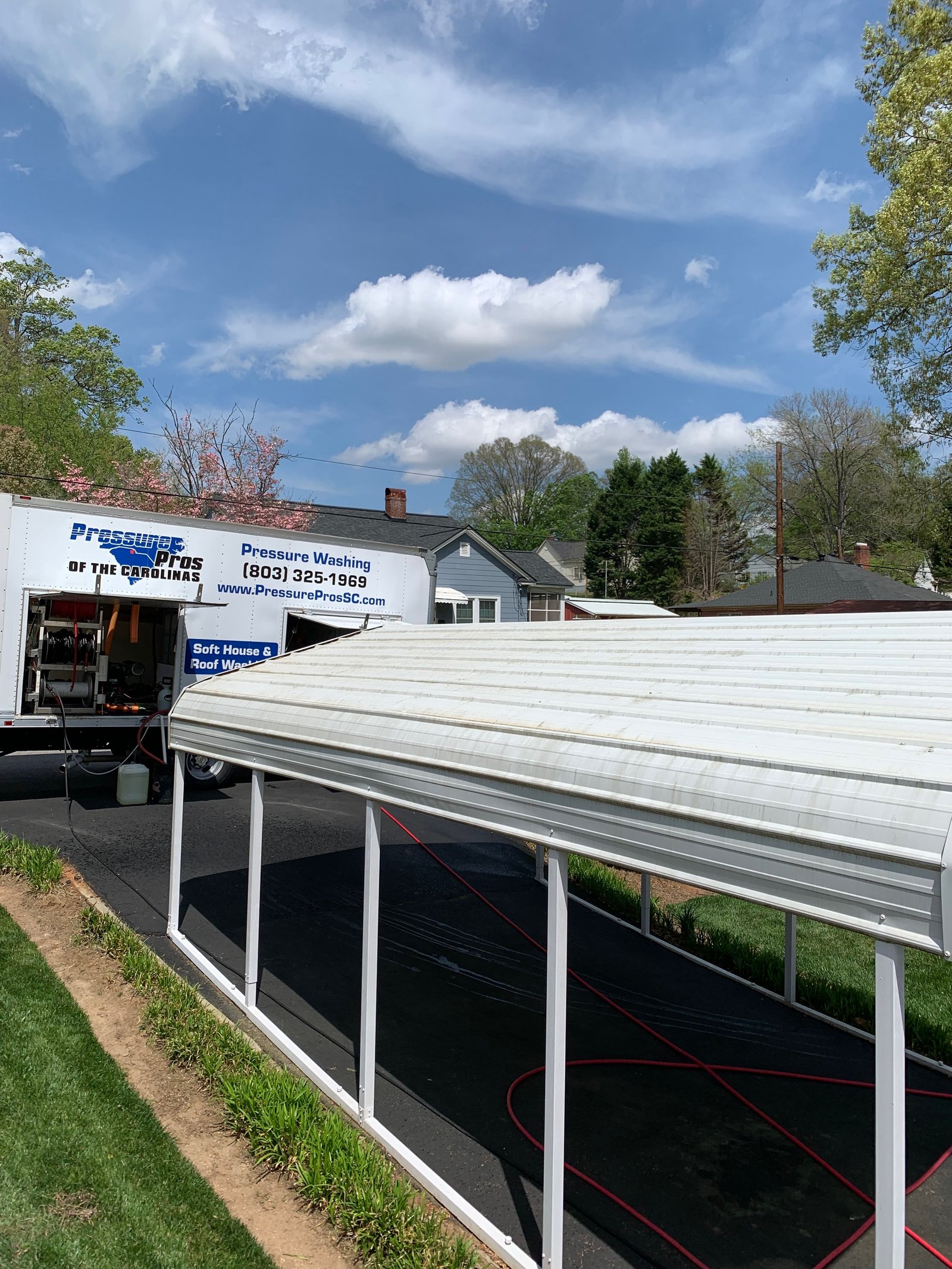Before — carport/driveway