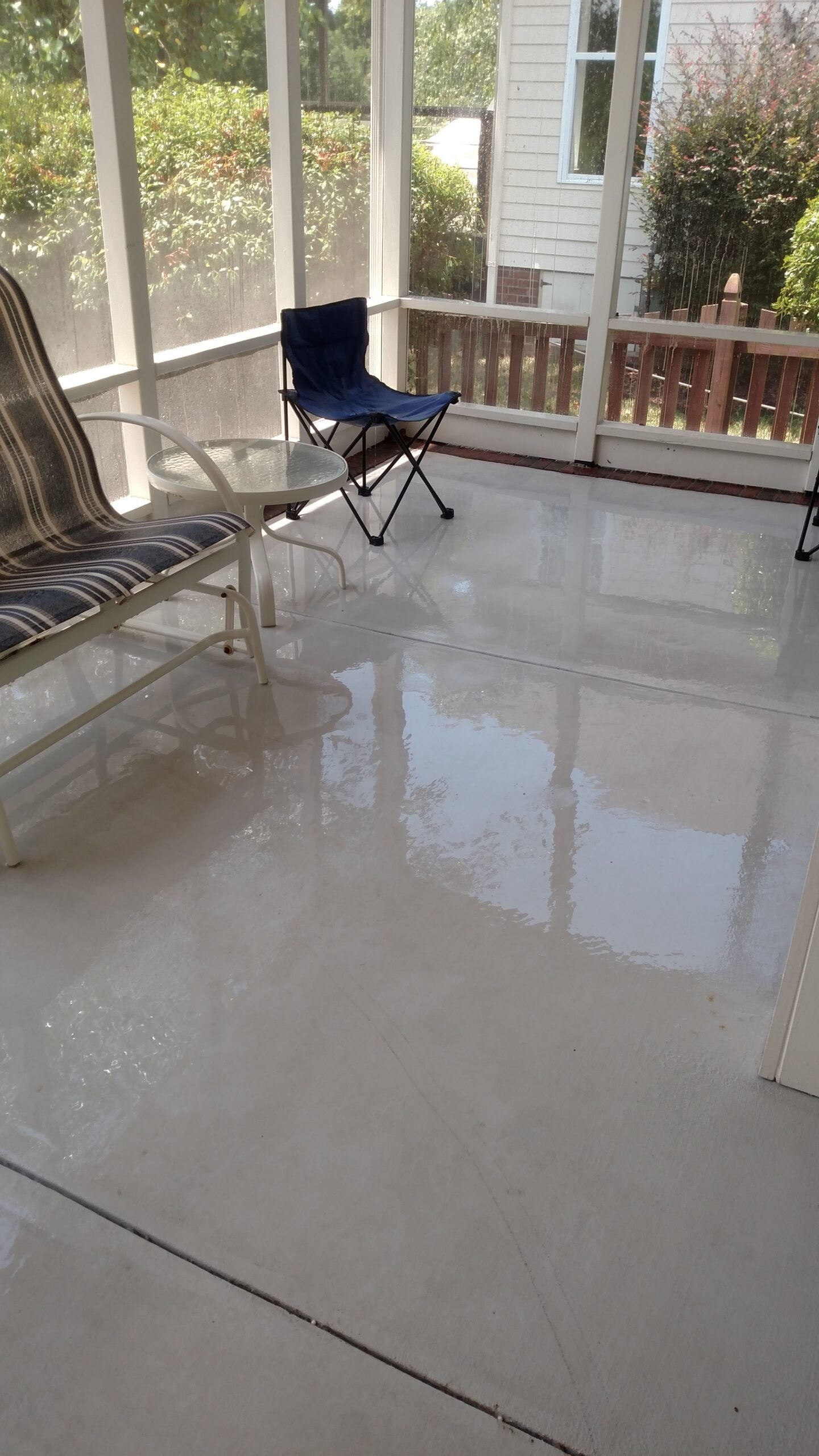 Driveway after cleaning