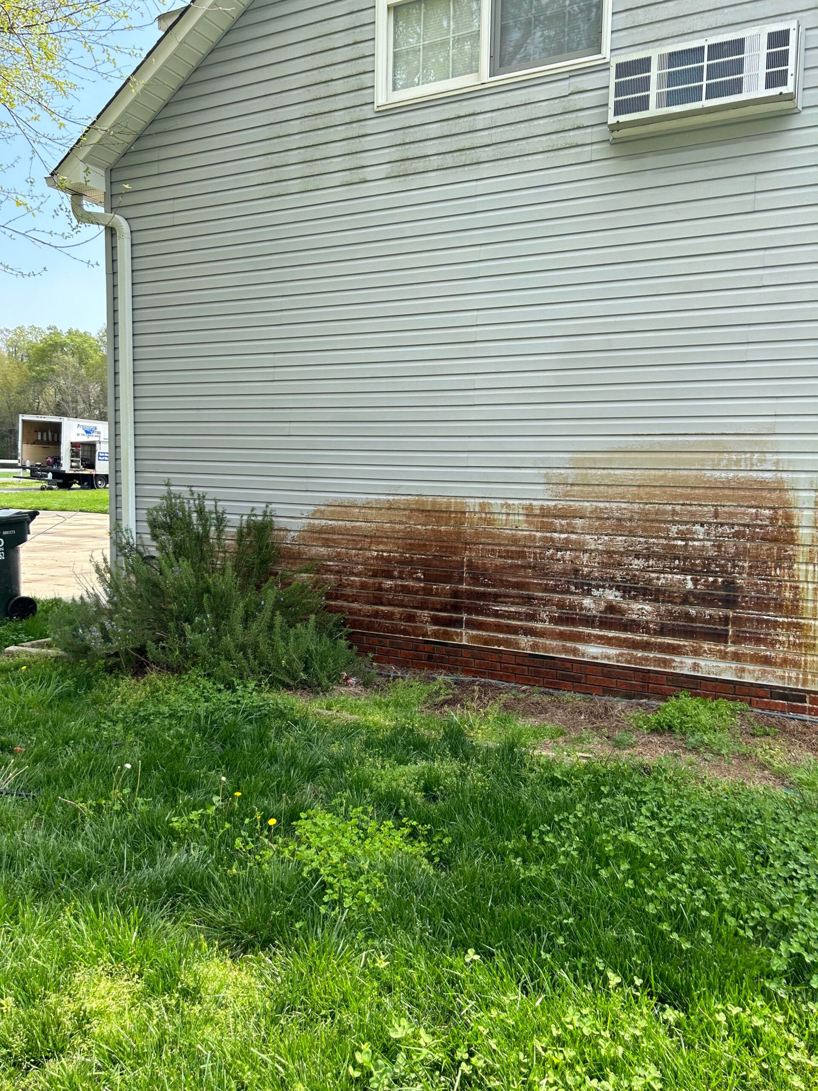 Vinyl siding after soft-wash: bright and clean